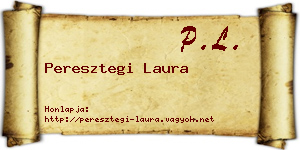 Peresztegi Laura névjegykártya